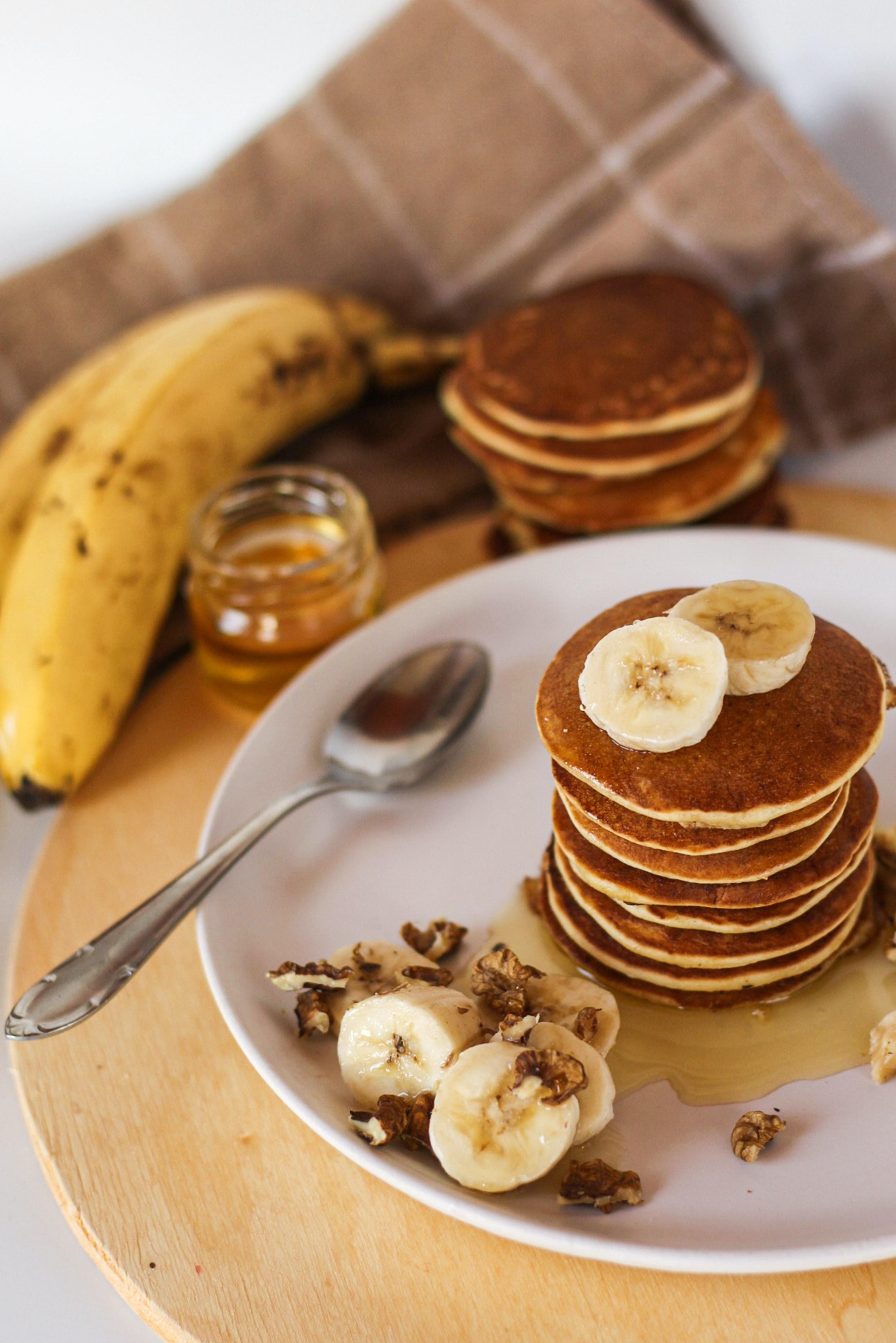 panqueca de banana e aveia